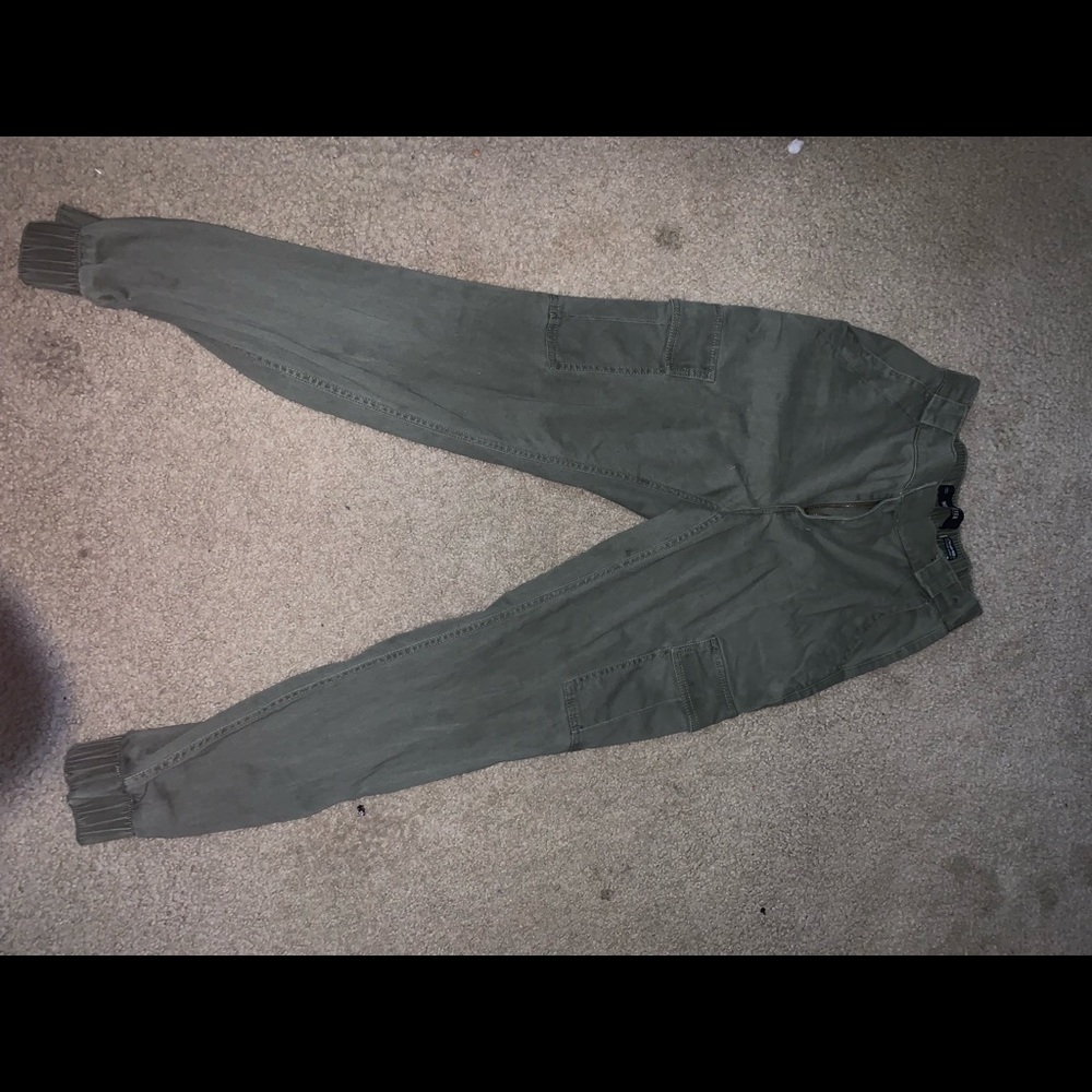 Olive green pants